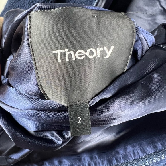 Women's Theory 2.0 IWG Reversible Bomber Jacket - Gorgeous! Navy Blue Sz S - Picture 7 of 7